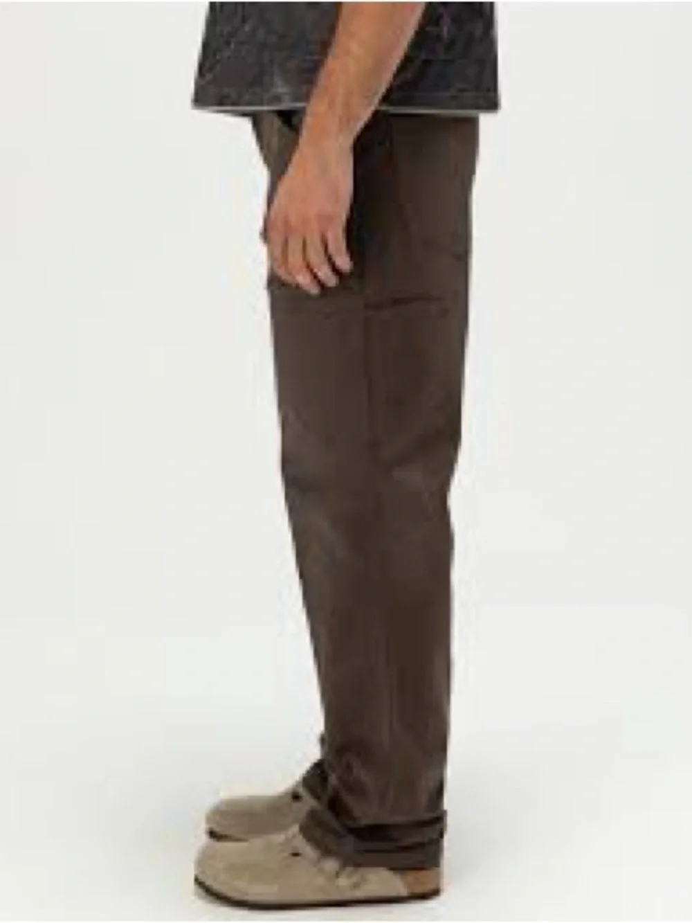 RSQ Loose Brown Pants Utility Carpenter Worker Relaxed 30x30